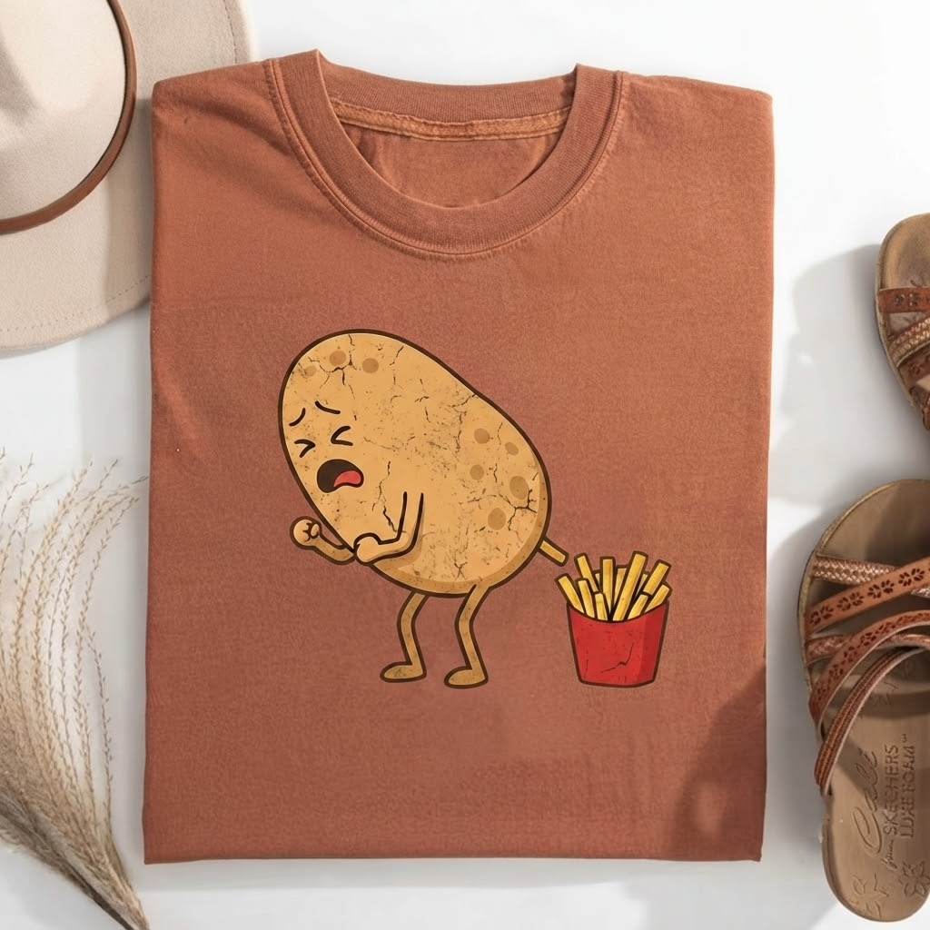 Funny fried potato T-shirt