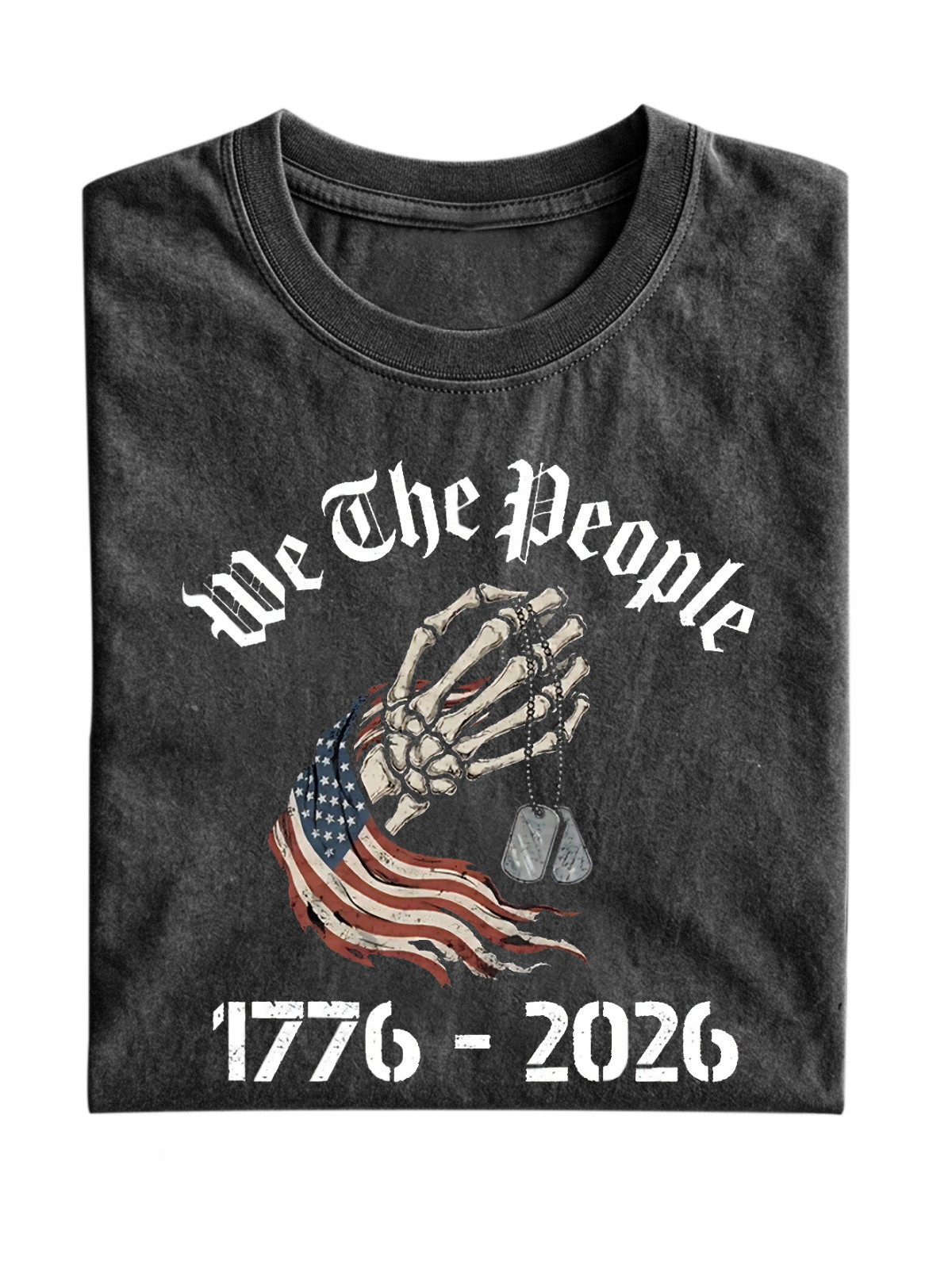 Memorial Day 250 Anniversary Short Sleeve Cotton Tee Vintage Washed DTG Graphic Tee | ZalleStudio