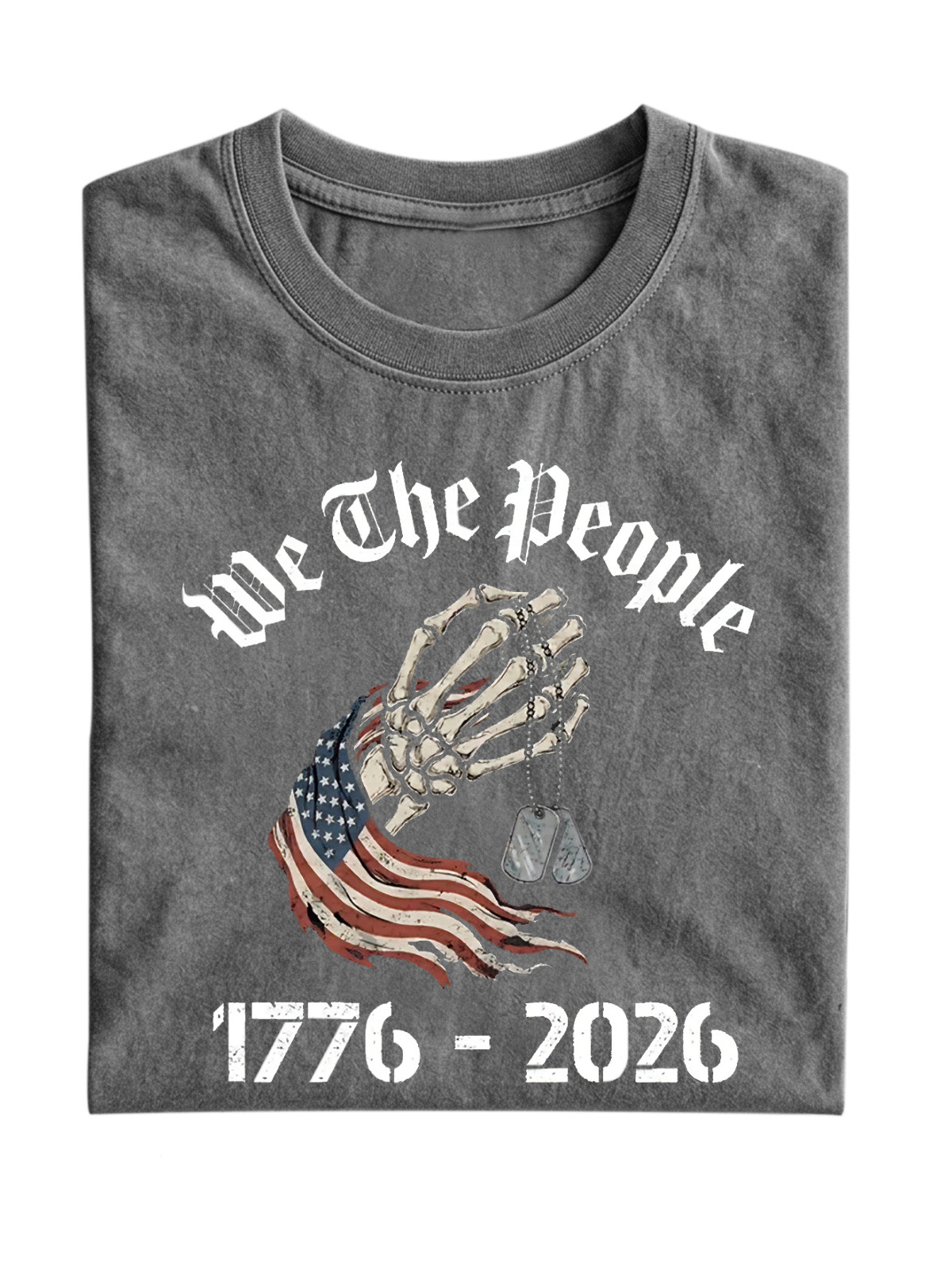 Memorial Day 250 Anniversary Short Sleeve Cotton Tee Vintage Washed DTG Graphic Tee | ZalleStudio