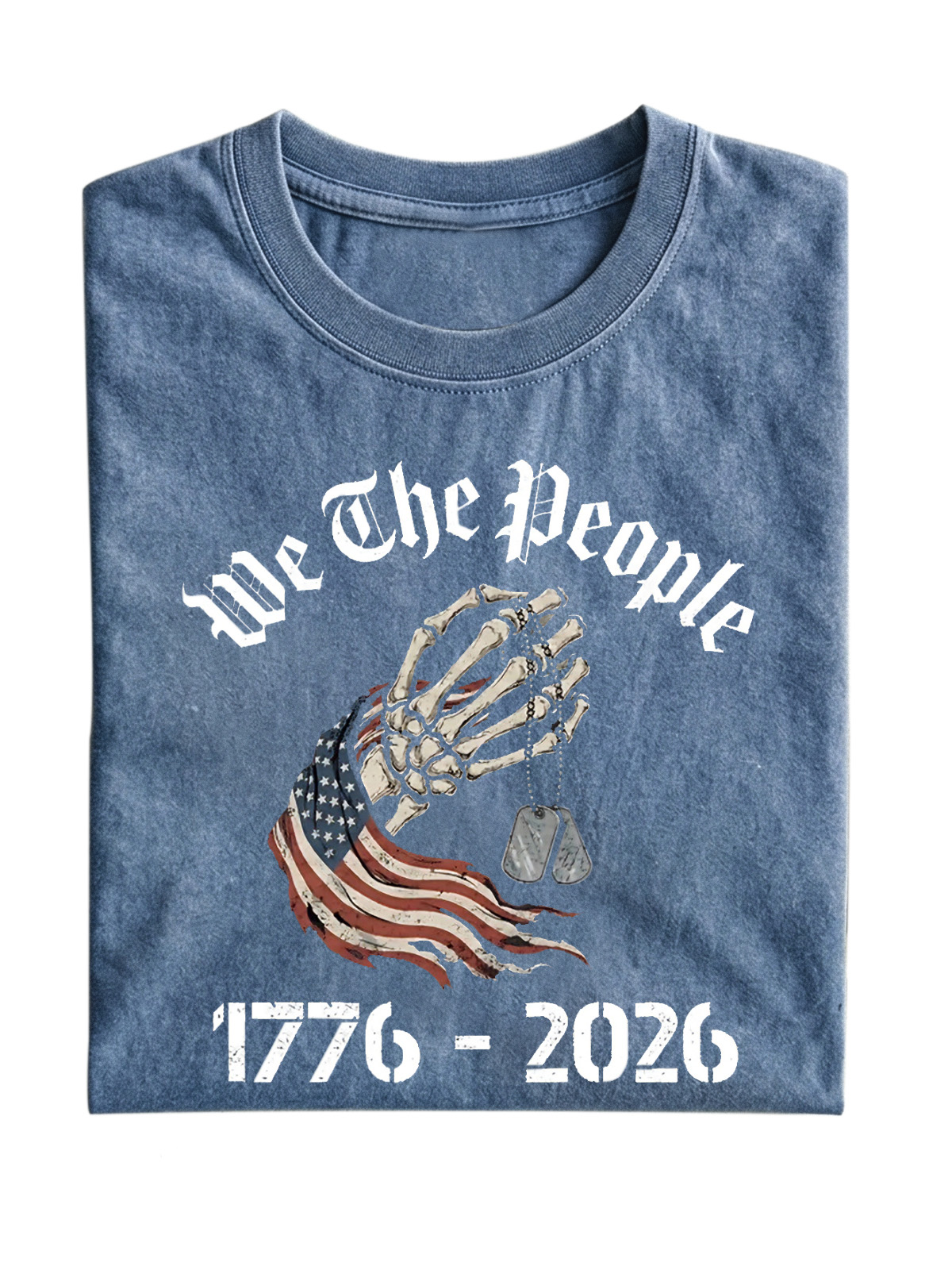 Memorial Day 250 Anniversary Short Sleeve Cotton Tee Vintage Washed DTG Graphic Tee | ZalleStudio