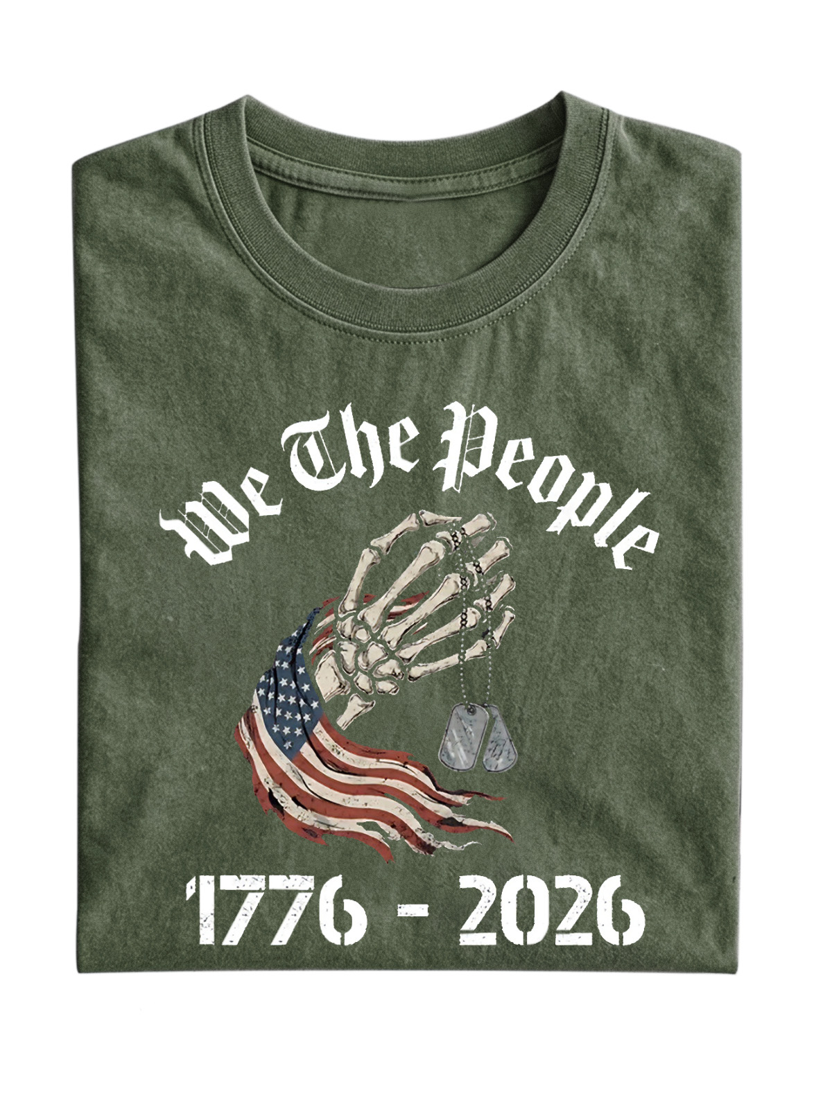 Memorial Day 250 Anniversary Short Sleeve Cotton Tee Vintage Washed DTG Graphic Tee | ZalleStudio