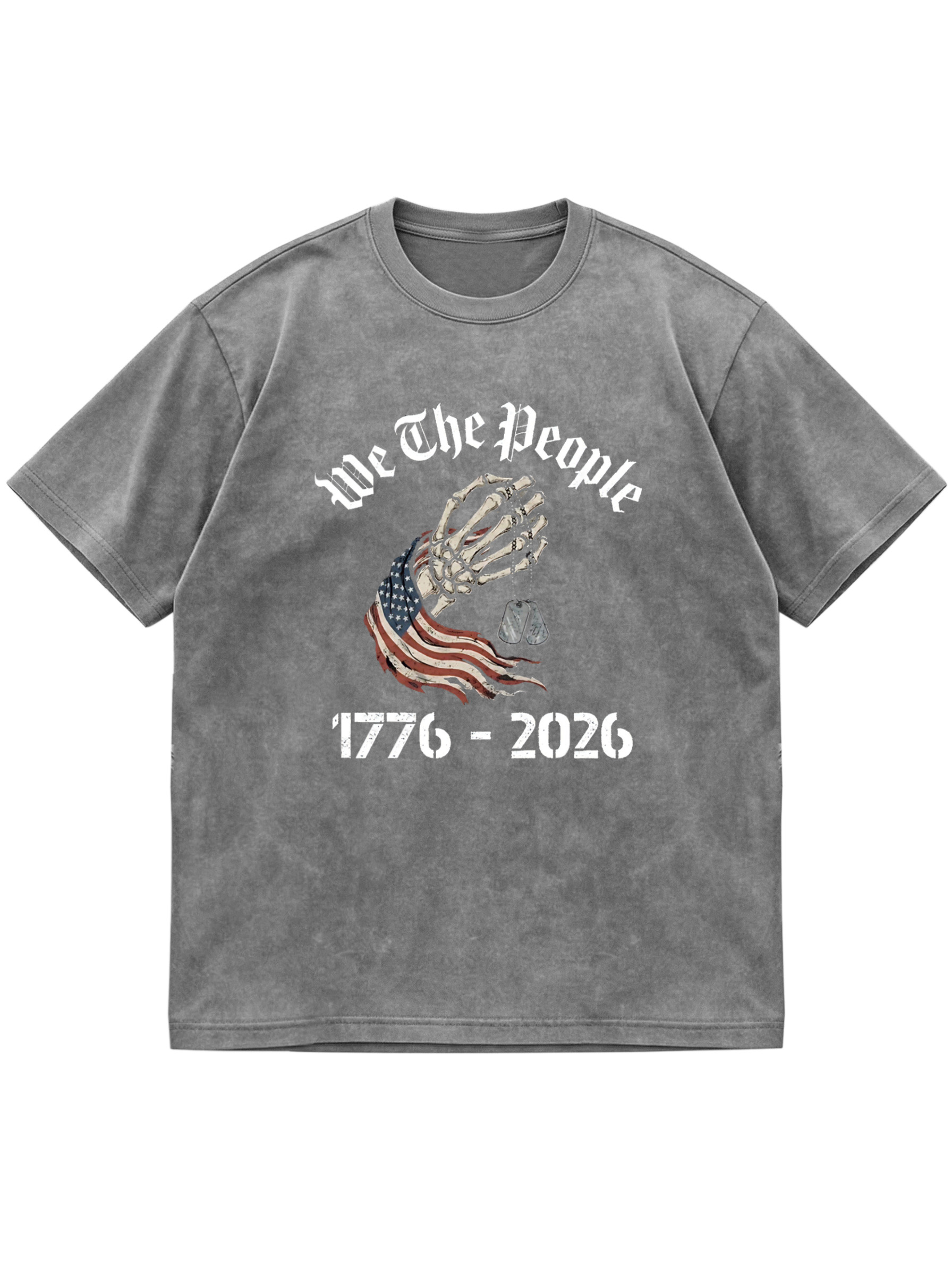 Memorial Day 250 Anniversary Short Sleeve Cotton Tee Vintage Washed DTG Graphic Tee | ZalleStudio