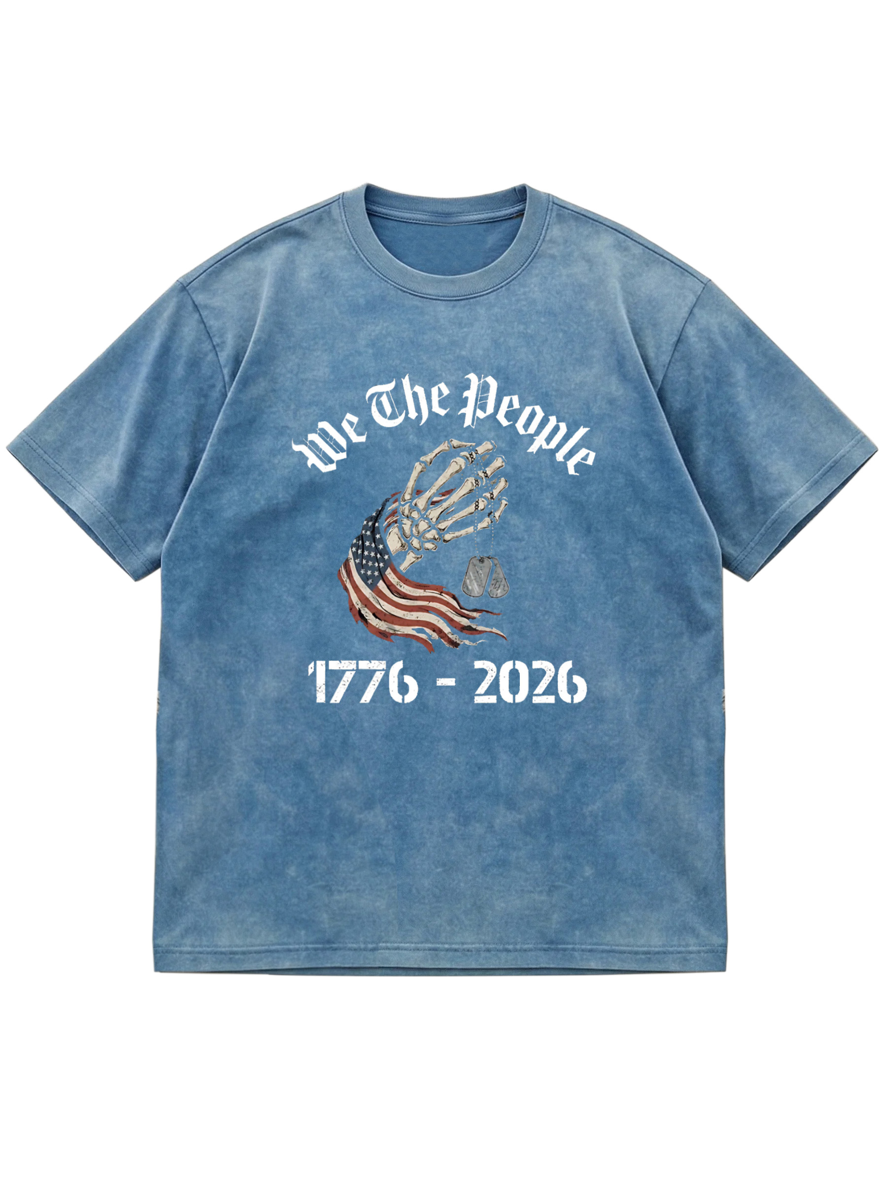 Memorial Day 250 Anniversary Short Sleeve Cotton Tee Vintage Washed DTG Graphic Tee | ZalleStudio