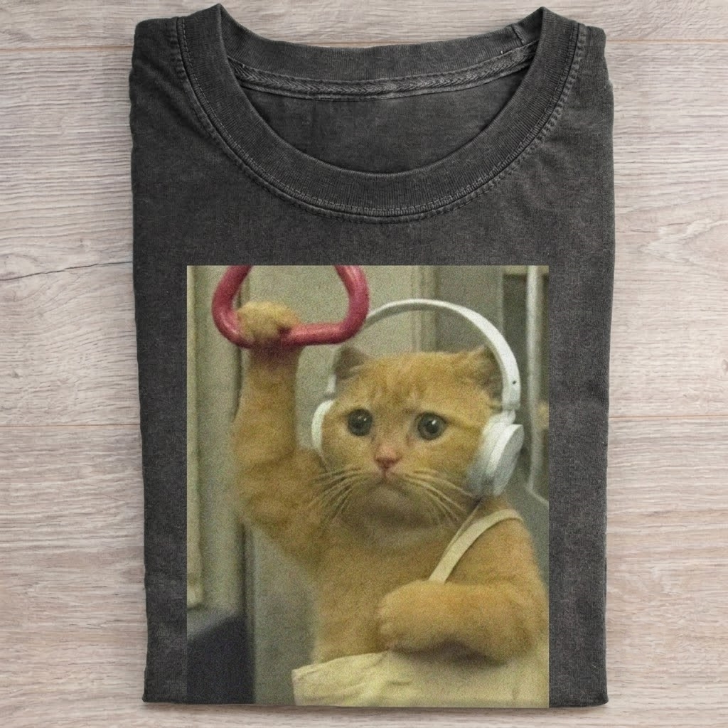 Subway Cat Meme T-shirt