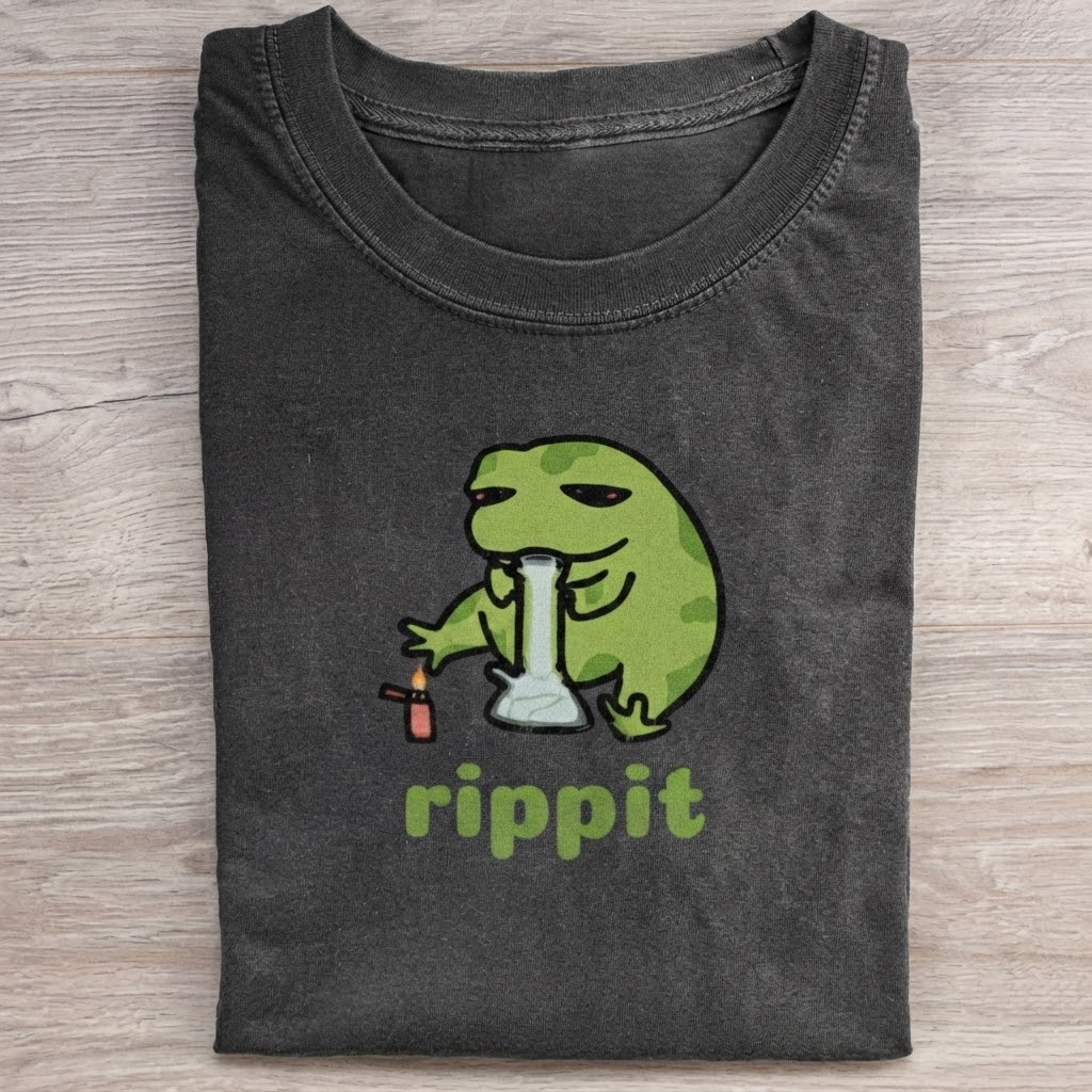 Rippit -Frog Stoner T-Shirt