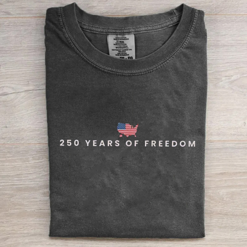 USA 250th Anniversary T-shirt Vintage Washed DTG Graphic Tee | ZalleStudio