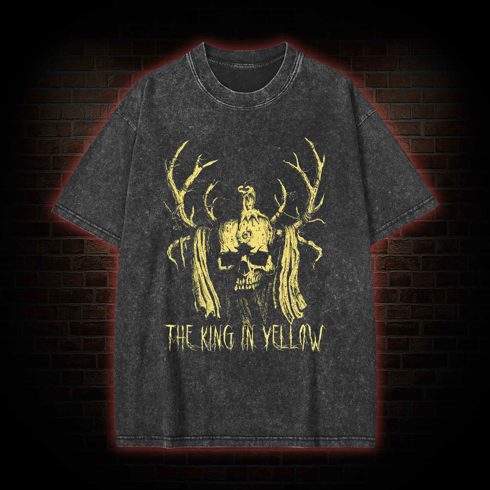 The King in Yellow Washed T-shirt