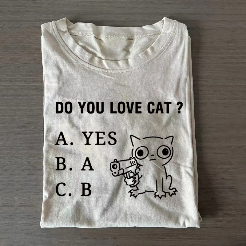 Funny Cat Quiz Meme T-shirt