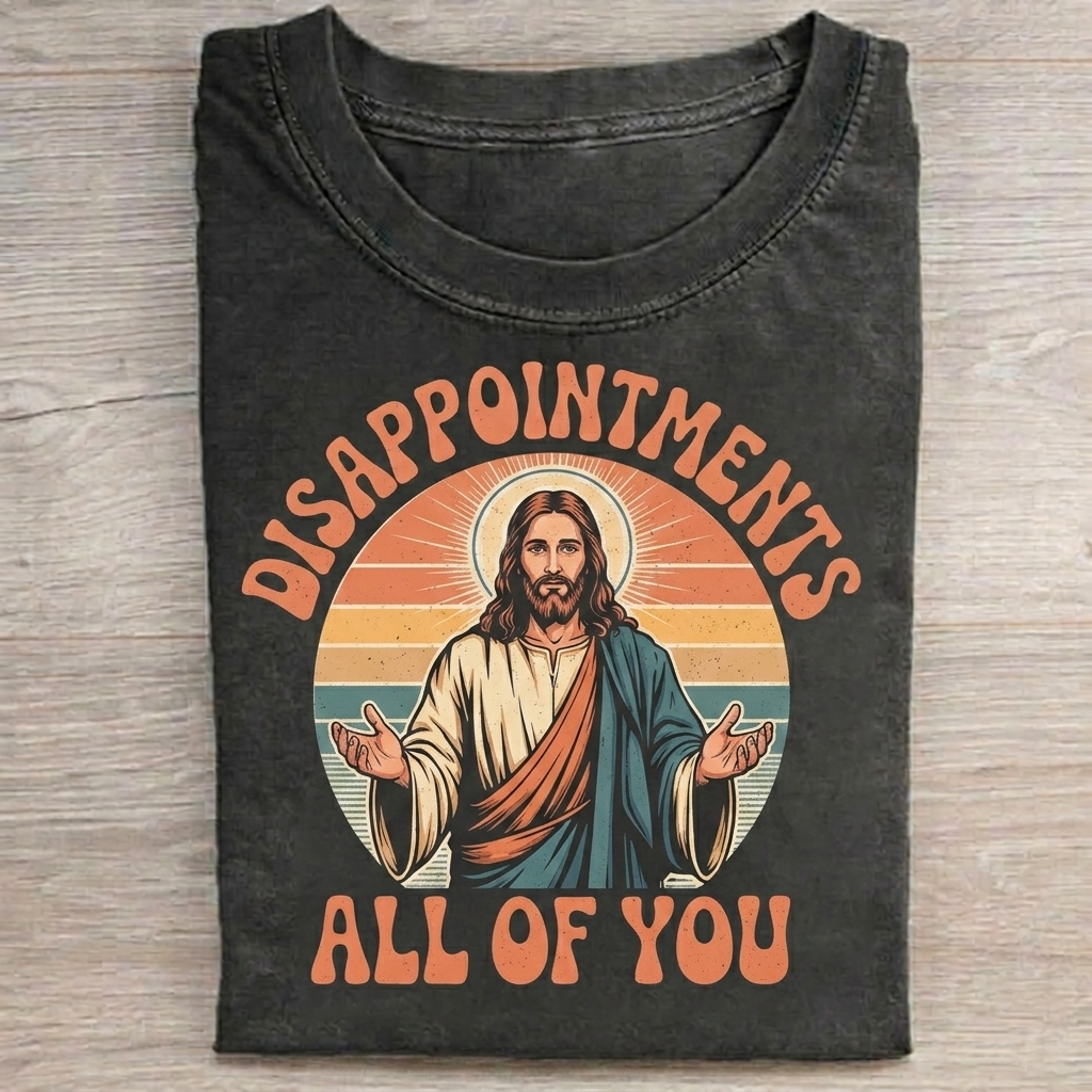 Disappointments All of You T-shirt Vintage Washed DTG Graphic Tee | ZalleStudio