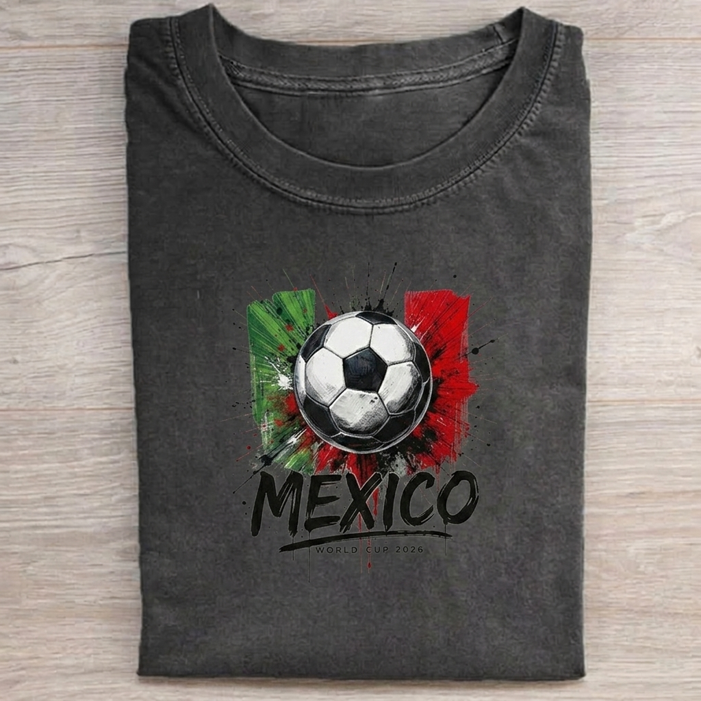 Mexico Football Lover Printed T-shirt