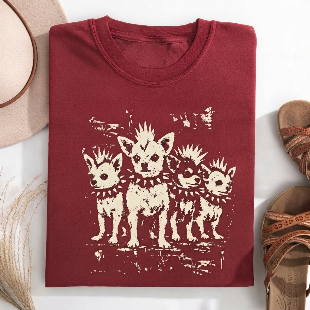 Vintage Punk Chihuahua T-shirt
