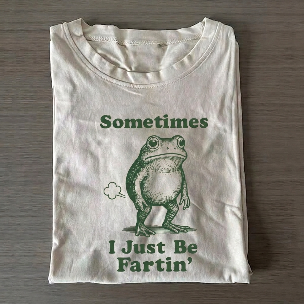 Sometimes I Just Be Fartin T-Shirt Vintage Washed DTG Graphic Tee | ZalleStudio