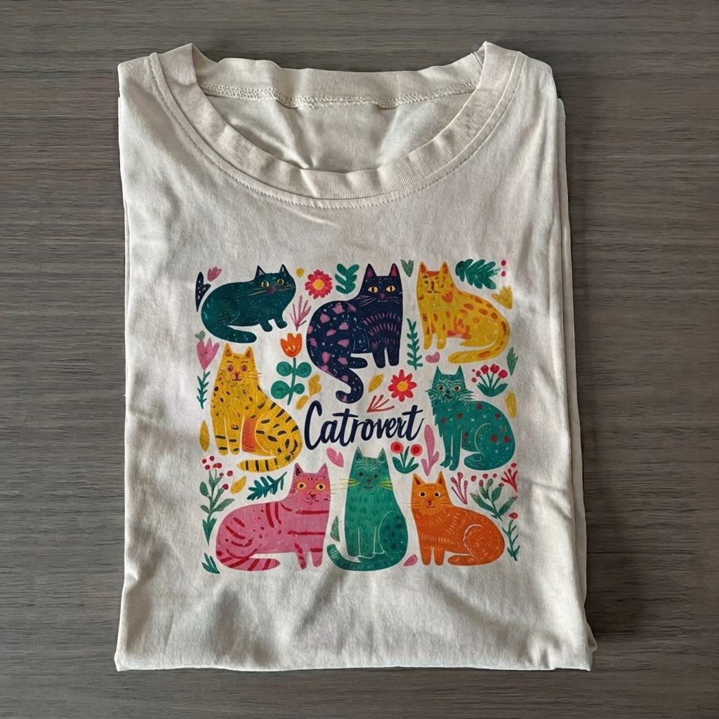 Floral Catrovert T-shirt