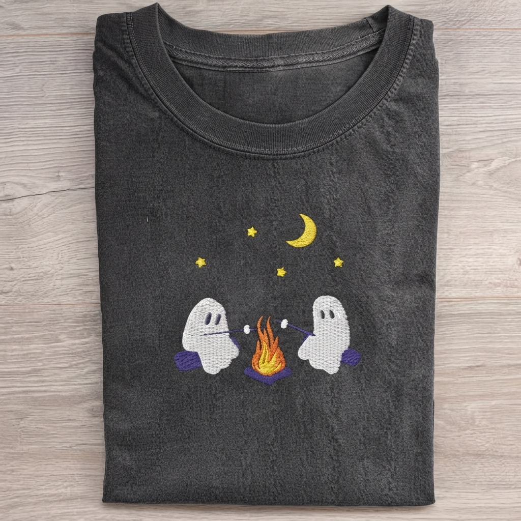 Cute Ghosts Camping  T-Shirt