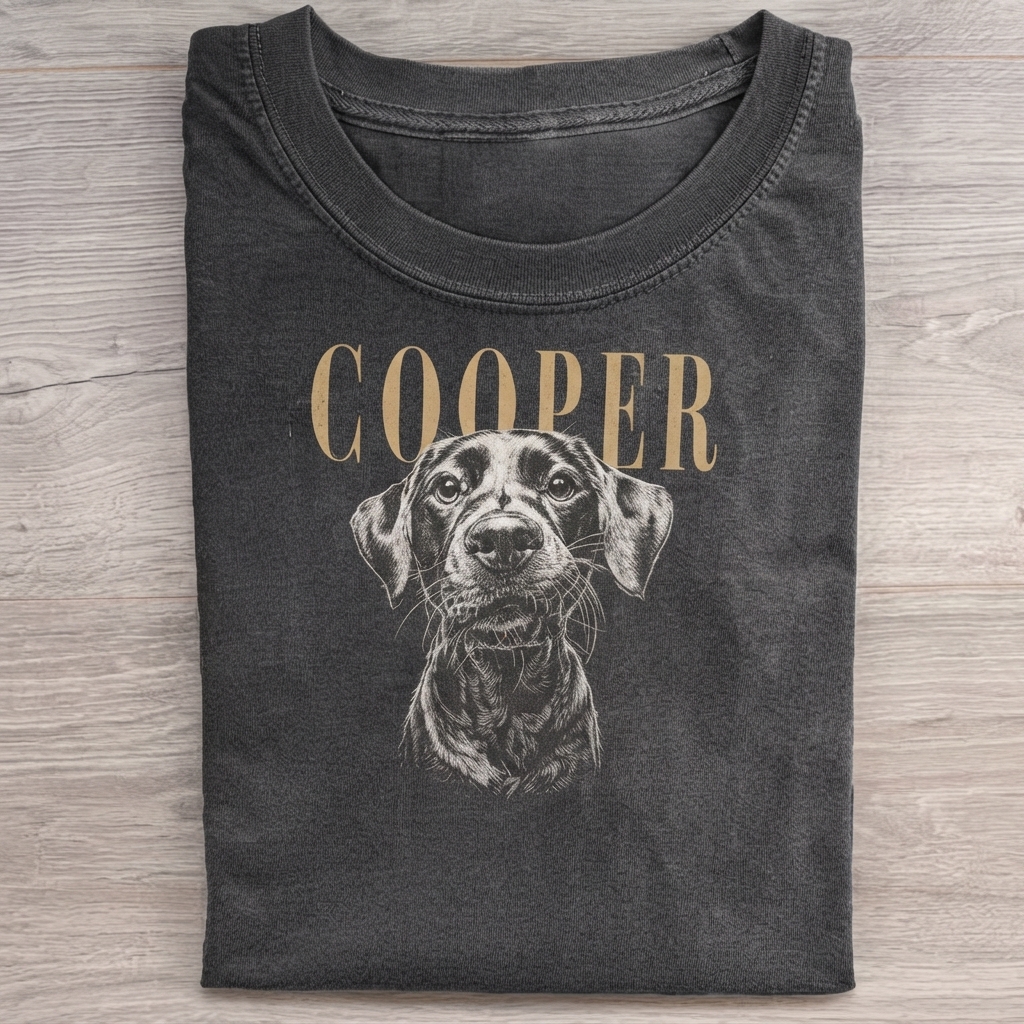 Custom Pet Photo And Name T-Shirts