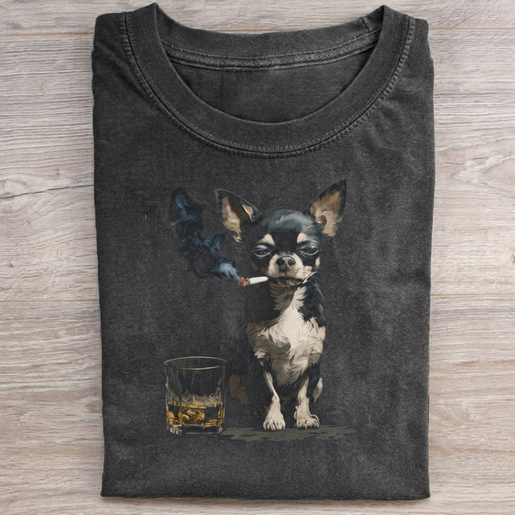 Chihuahua Smoking T-Shirt