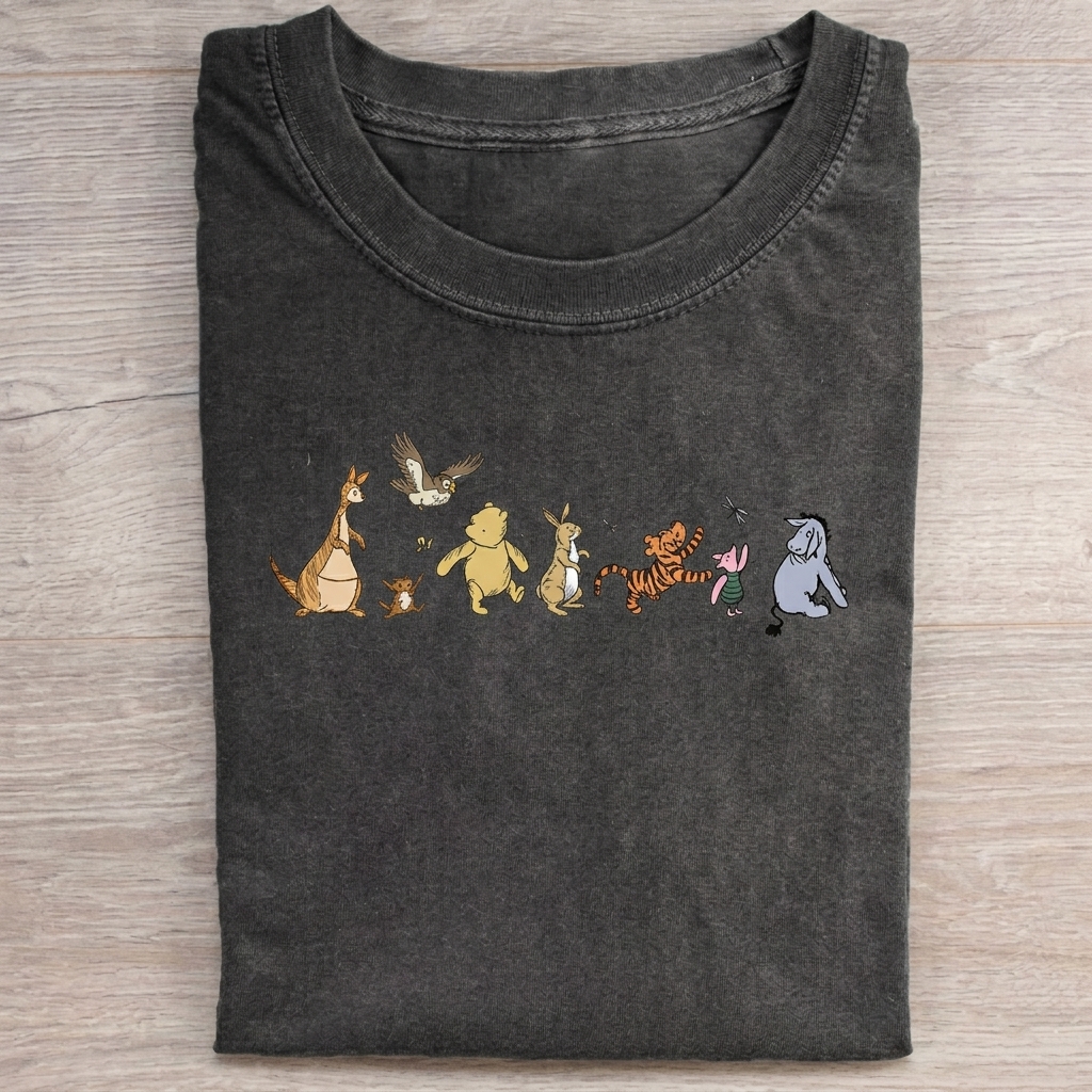 Retro Pooh And Friends T-shirt