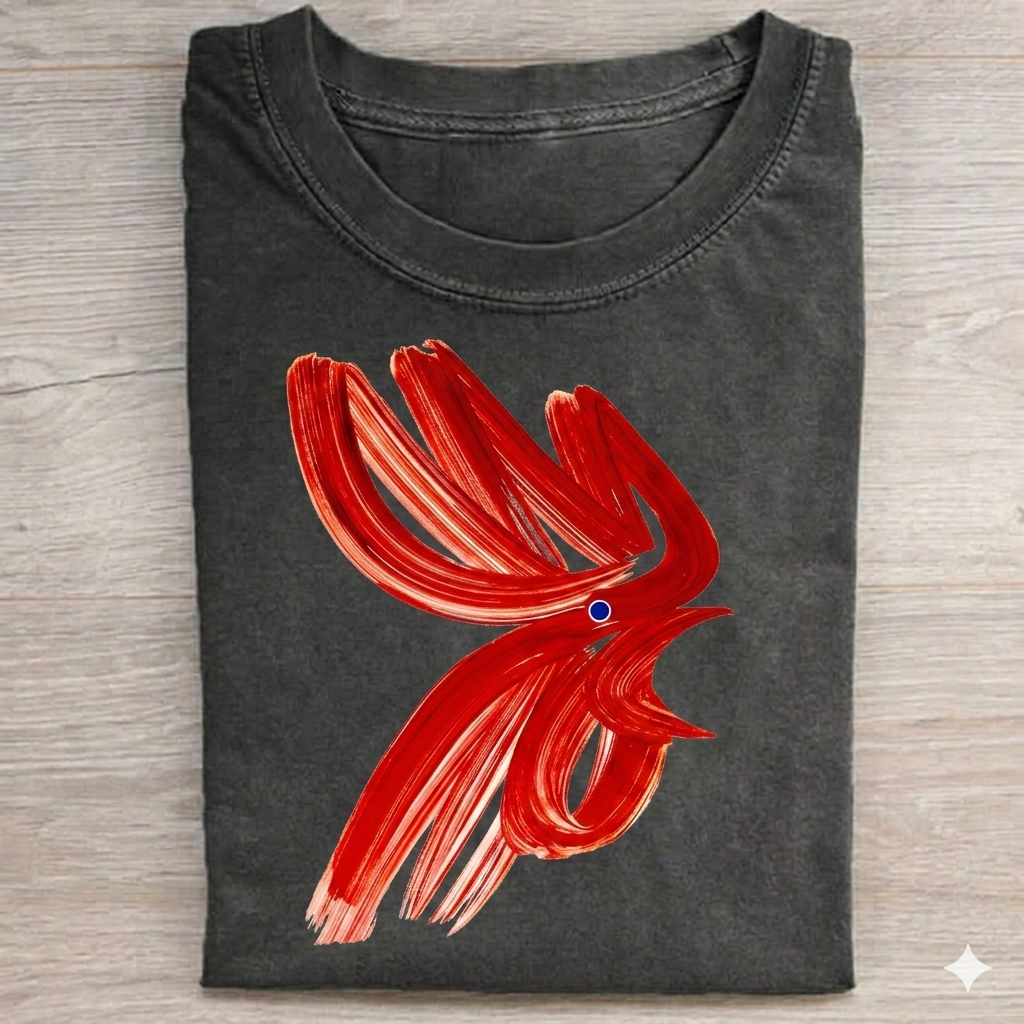Calligraphy Art Chicken T-shirt