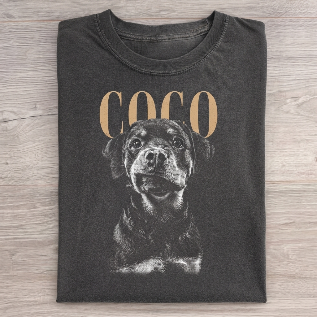 Custom Pet Photo And Name T-Shirts