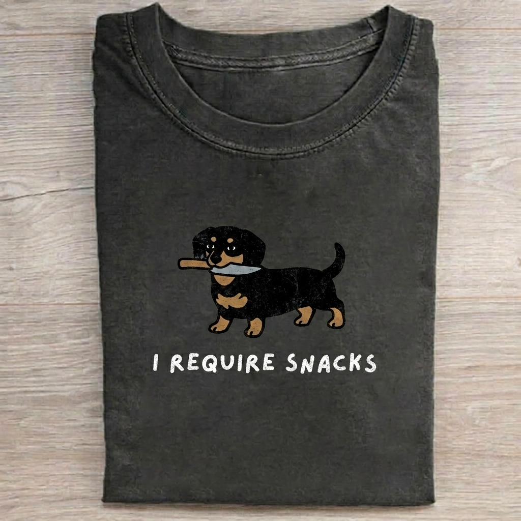 I Require Snacks T-shirt
