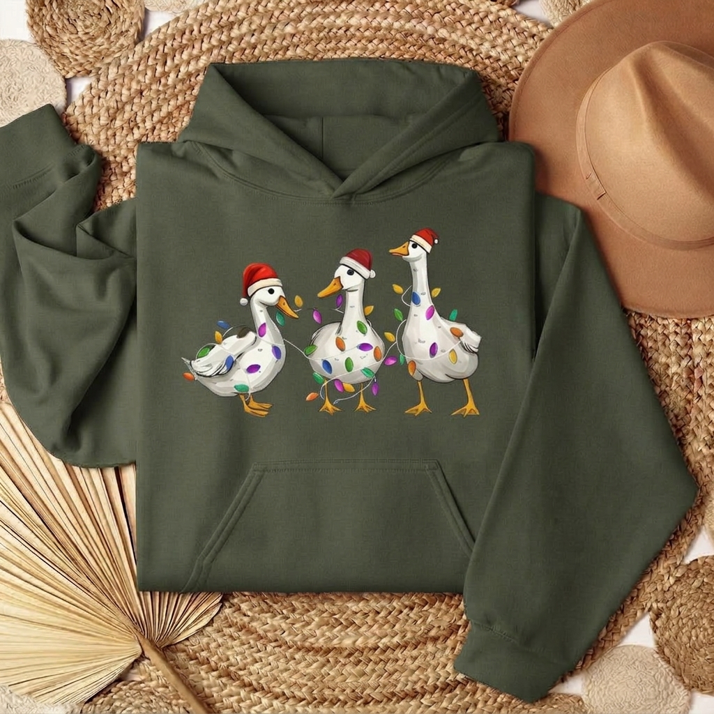 Duck Lights Christmas Hoodie