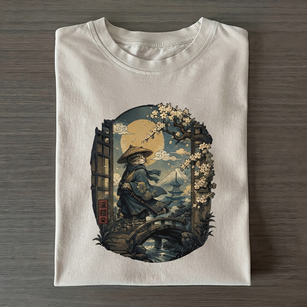 Sakura Warrior Cat T-Shirt