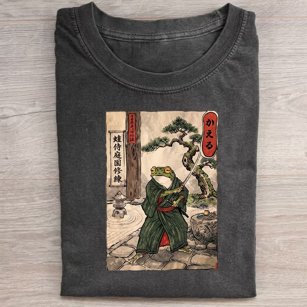 Samurai Frog Training T-Shirt