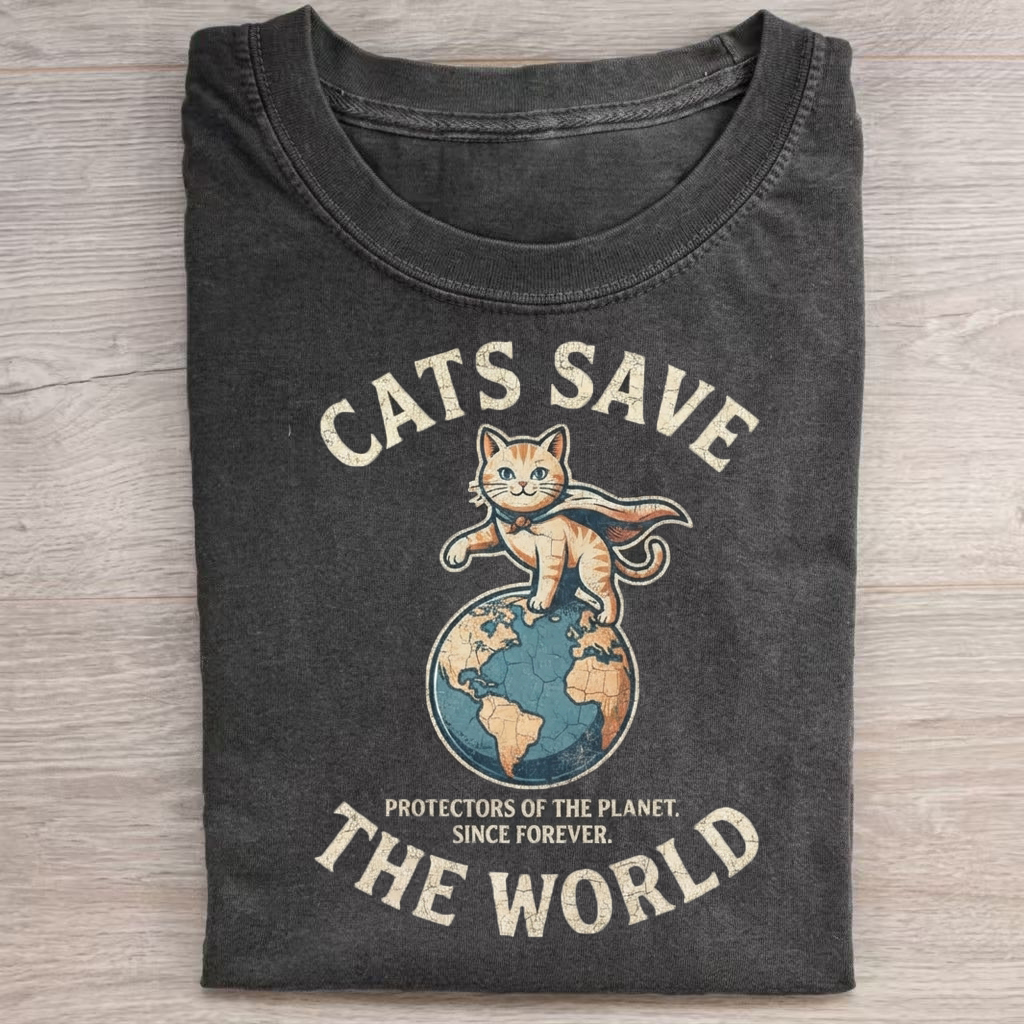 Cats Save the World T-Shirt