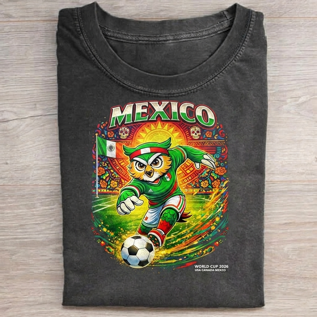 Mexico Football Lover Printed T-shirt