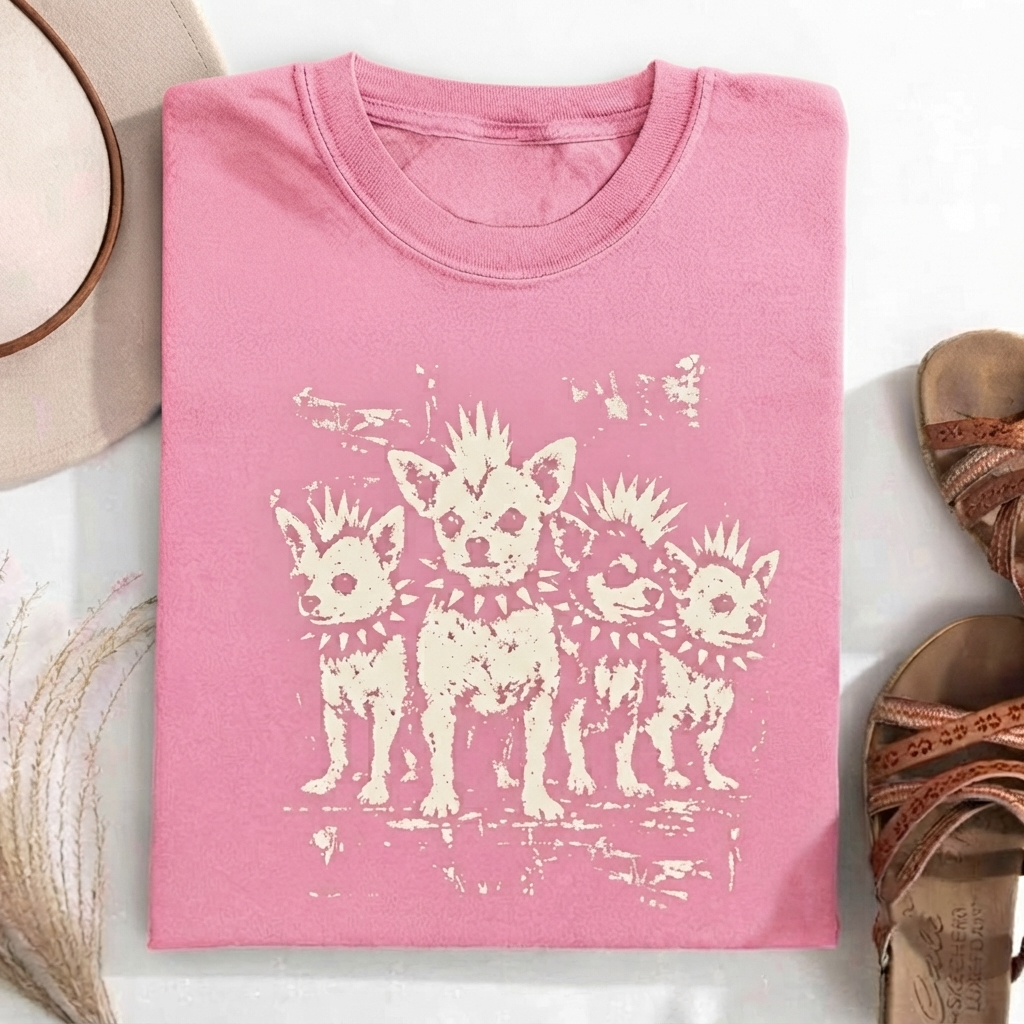 Vintage Punk Chihuahua T-shirt