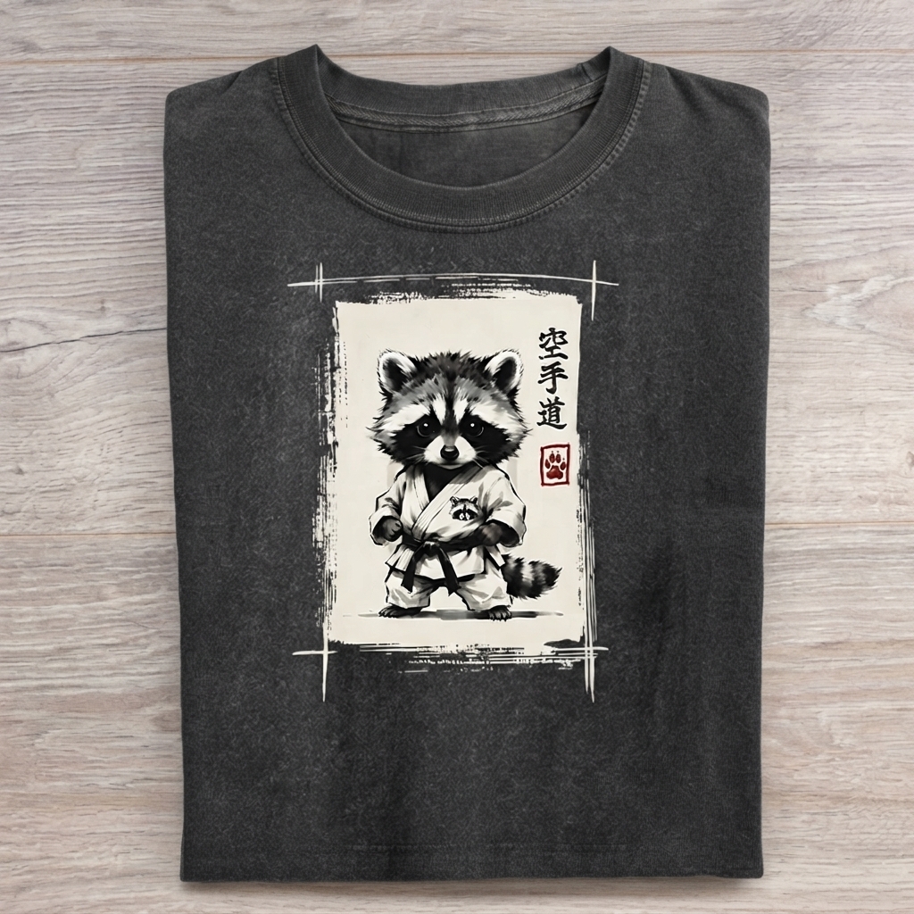 Karate Raccoon T-Shirt