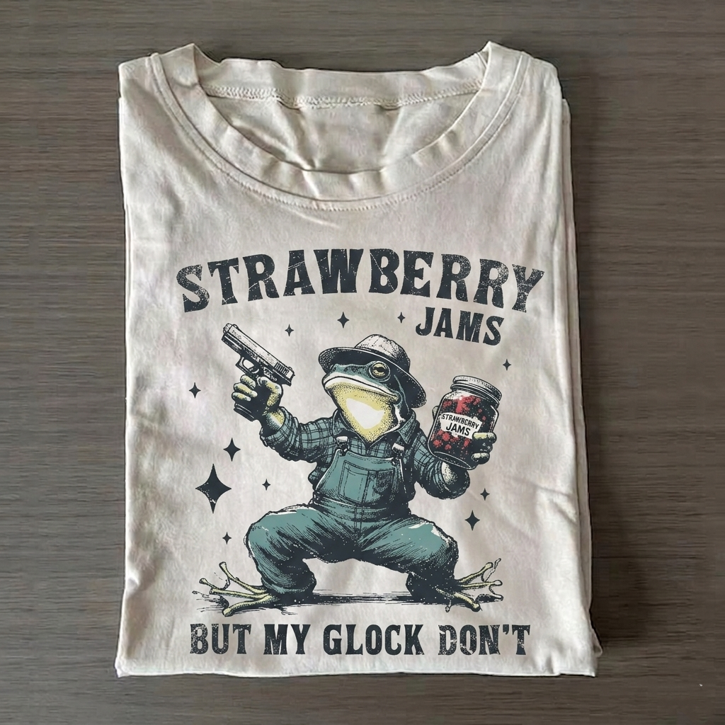 Funny Frog Comfort Colors T-Shirt Vintage Washed DTG Graphic Tee | ZalleStudio