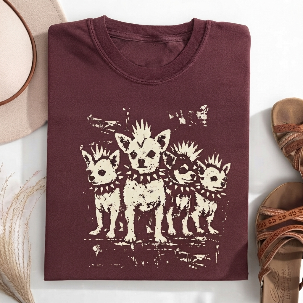 Vintage Punk Chihuahua T-shirt