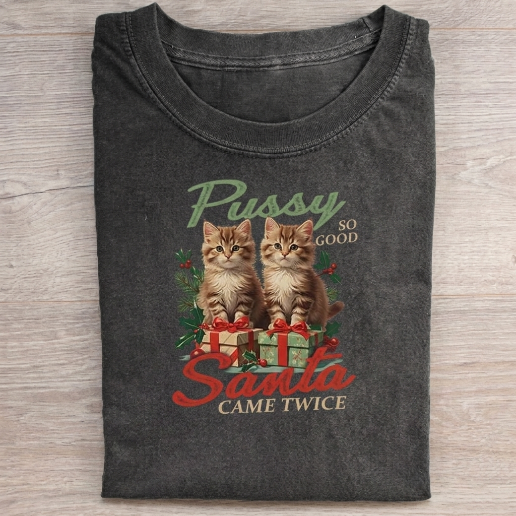 Raunchy Christmas Cat T-shirt