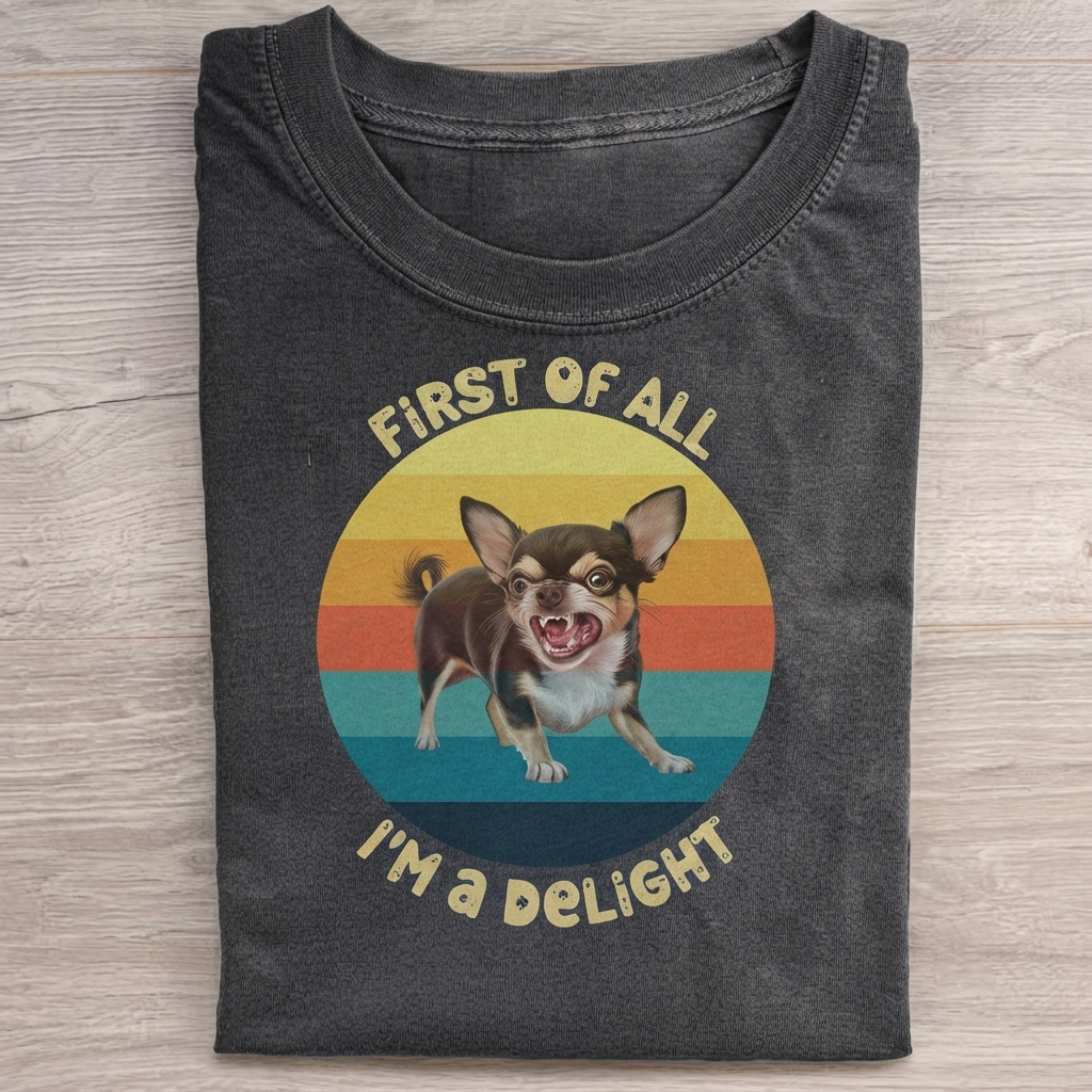 First Of All I'm A Delight Chihuahua T-Shirt
