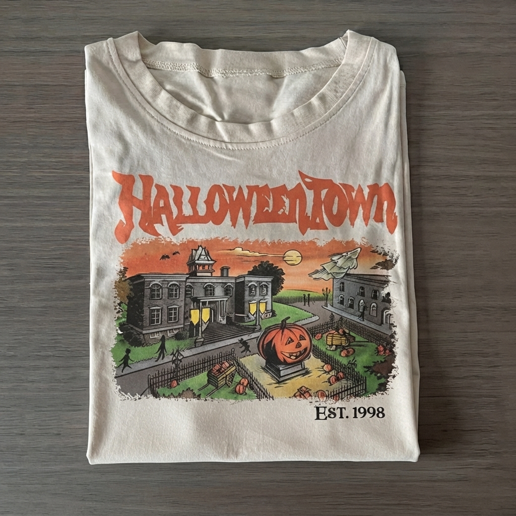 Retro Halloween Town T-shirt