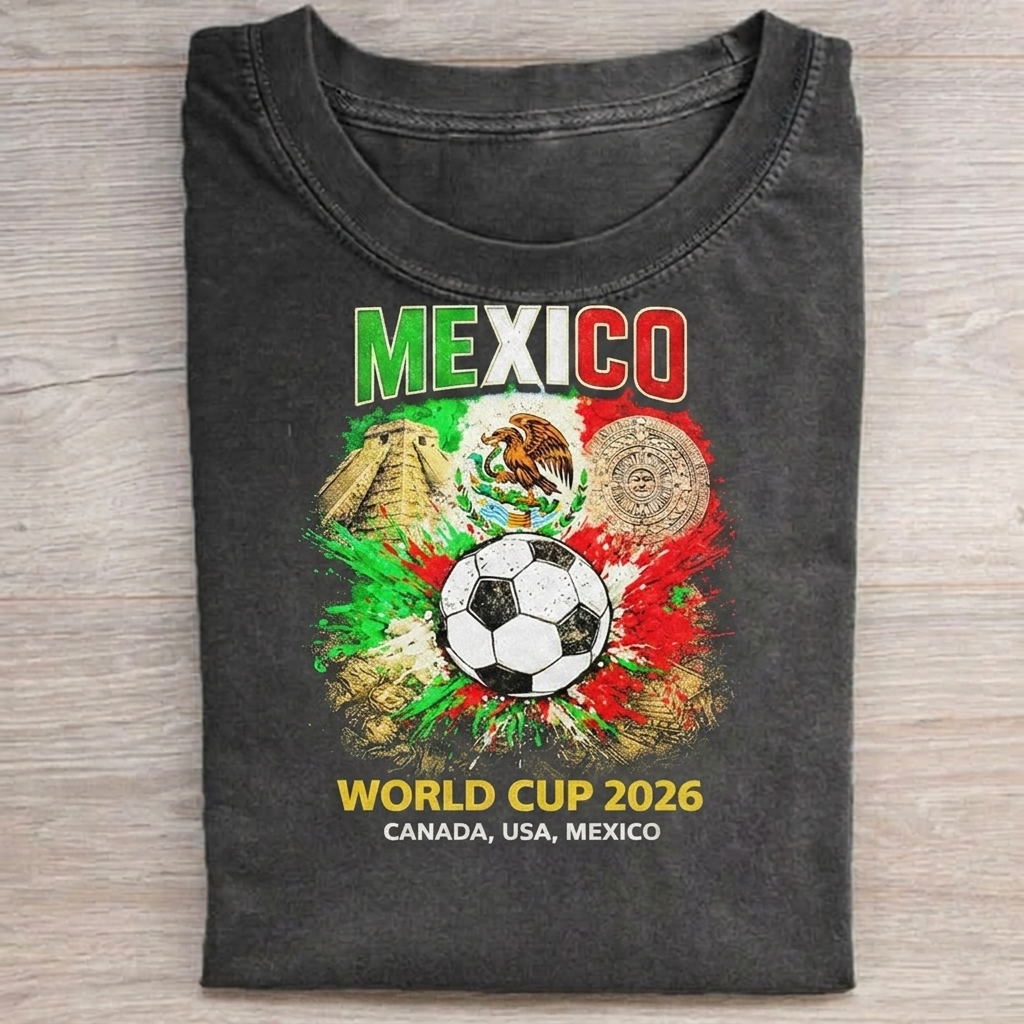 Mexico Football Lover Printed T-shirt
