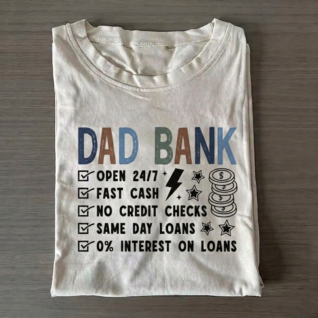 Funny Dad T-Shirts Vintage Washed DTG Graphic Tee | ZalleStudio