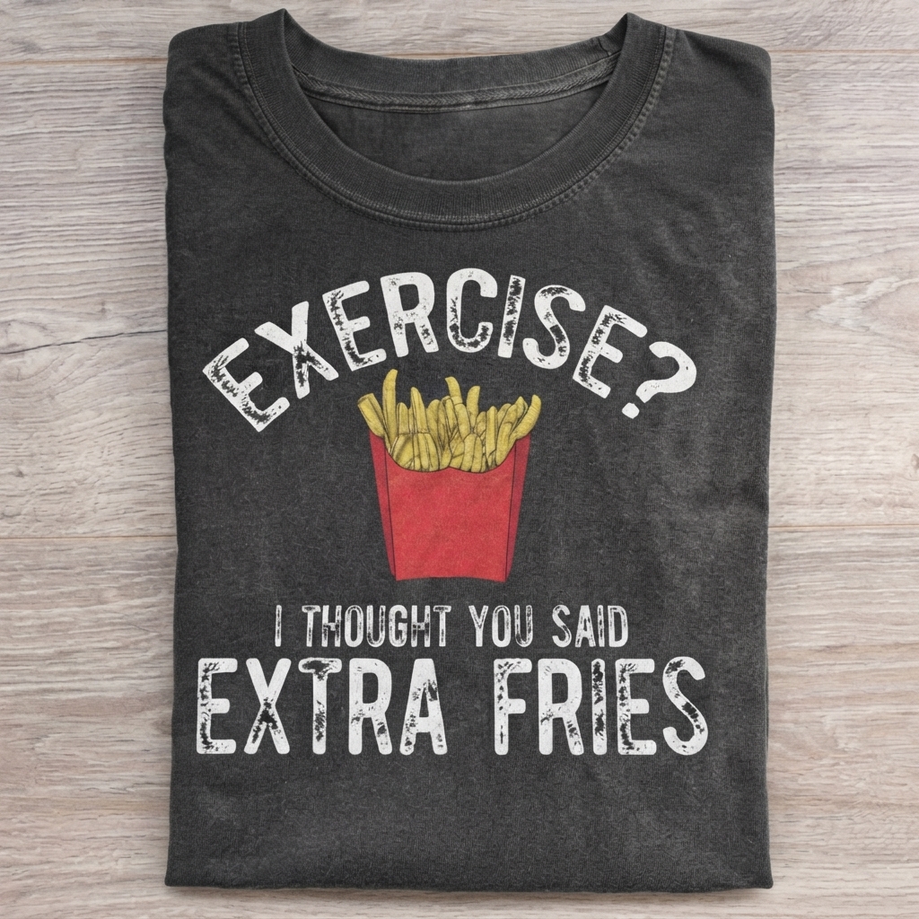 EXERCISE? I THOUGHT YOU SAID EXTRA FRIES T-Shirt