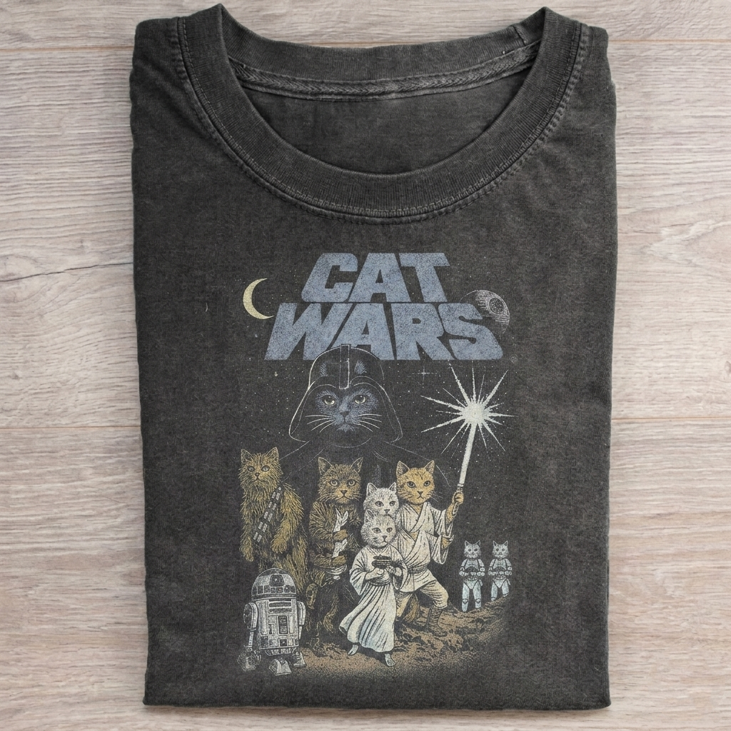 Funny Cat Warrior T-shirt