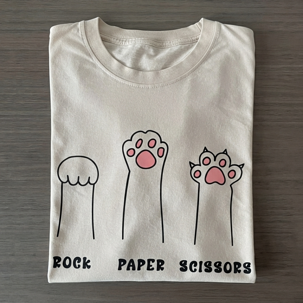 Funny Cat Paw T-shirt