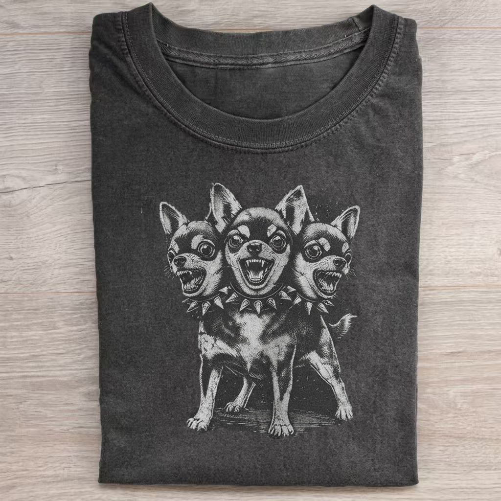 Vintage Cerberus Chihuahua T-Shirt