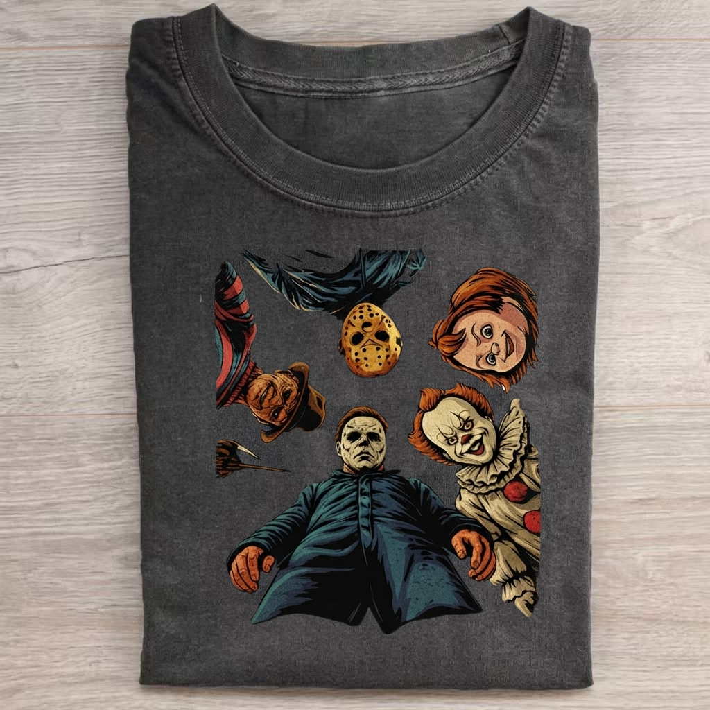 Halloween Horror Characters T-Shirt