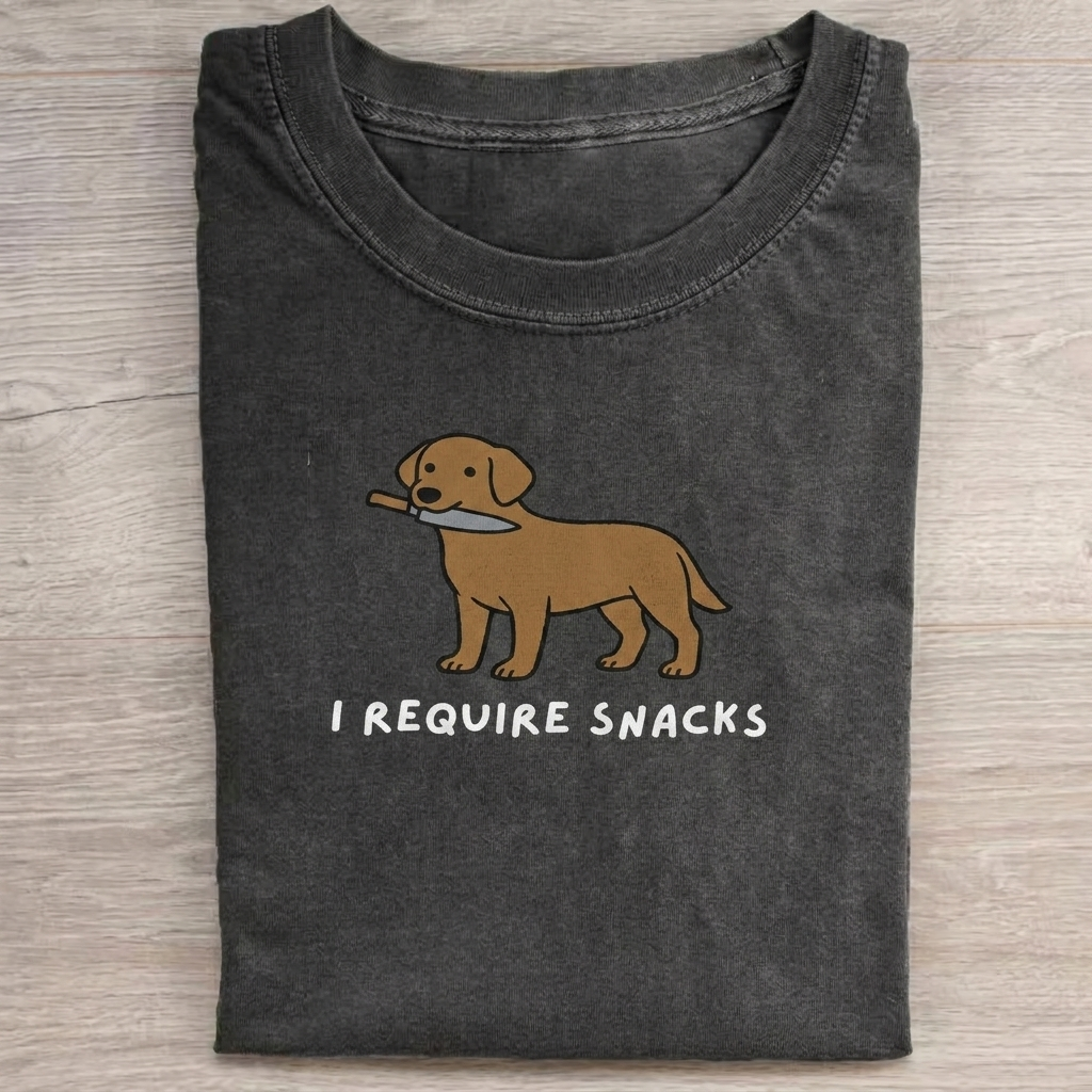 I Require Snacks T-Shirt