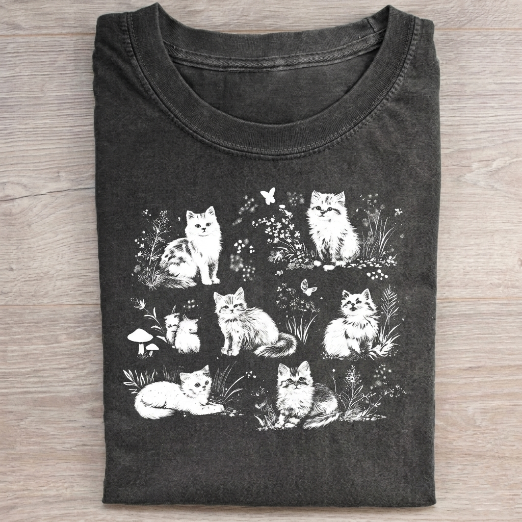 Vintage 90s Cats T-shirt