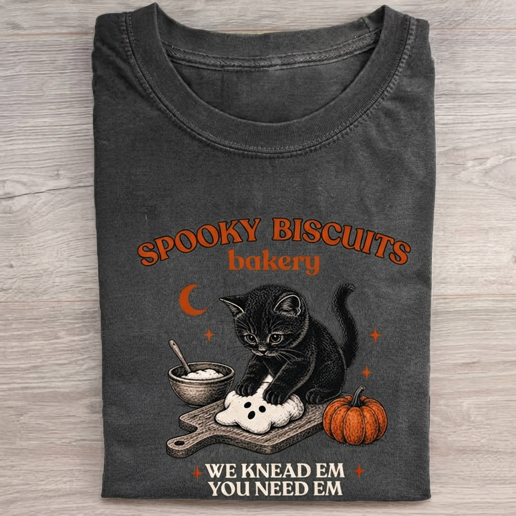 Halloween Kitty Biscuits T-Shirt