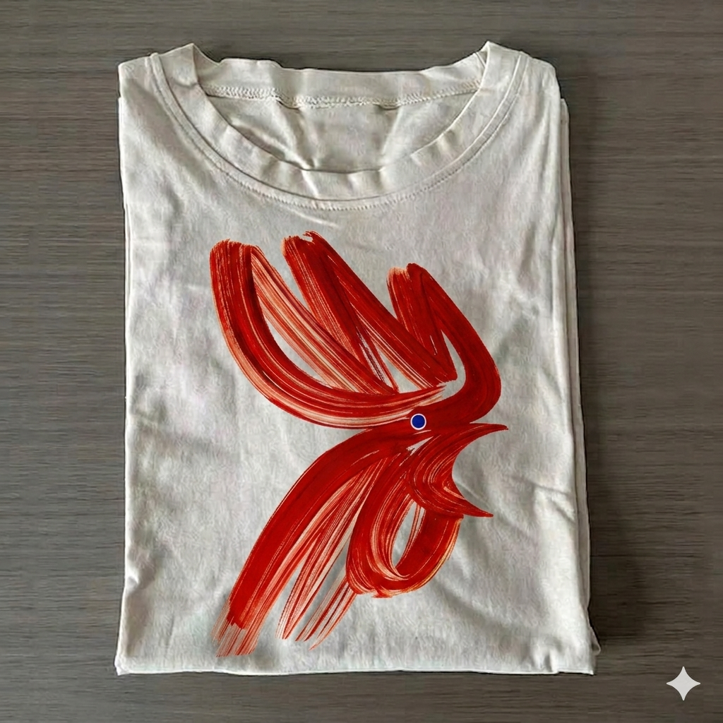 Calligraphy Art Chicken T-shirt
