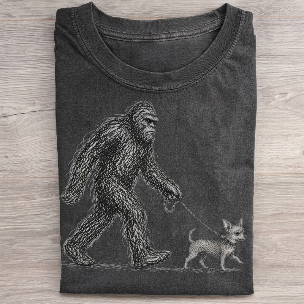 Bigfoot Chihuahua T-Shirt