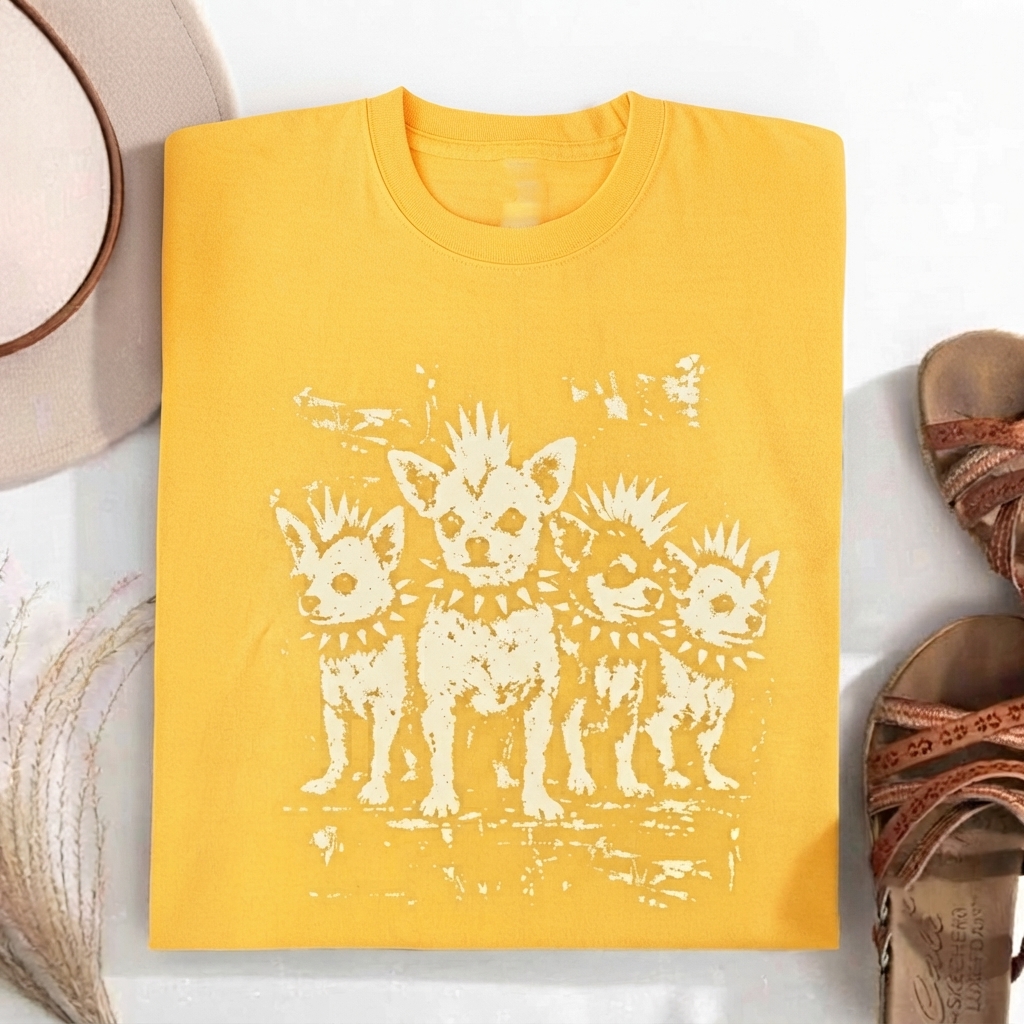 Vintage Punk Chihuahua T-shirt