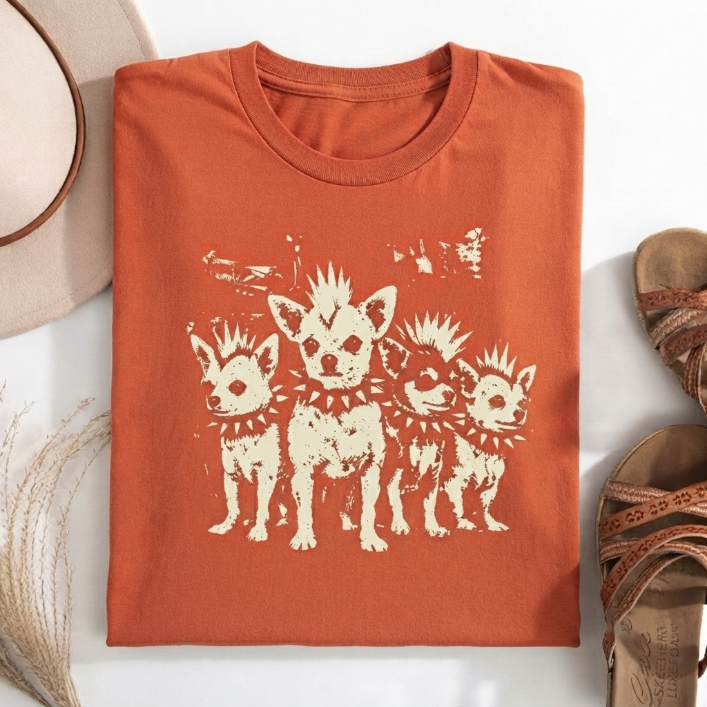 Vintage Punk Chihuahua T-shirt